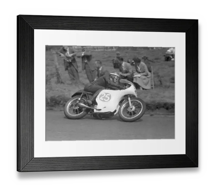 Framed Print : Mike Hailwood (AJS) at the 1959 Ulster Grand Prix Framed Print : Mike Hailwood (AJS) at the 1959 Ulster Grand Prix