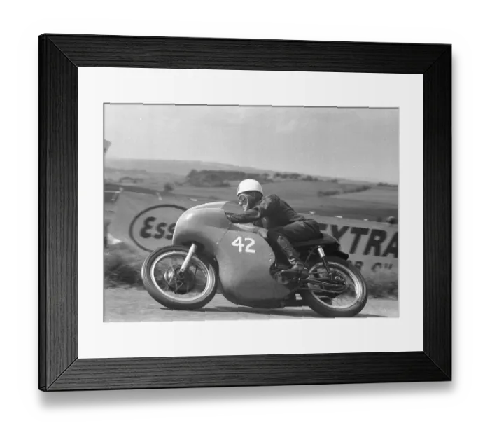 Framed Print : Geoff Duke (Norton) 1959 Junior Ulster Grand Prix Framed Print : Geoff Duke (Norton) 1959 Junior Ulster Grand Prix
