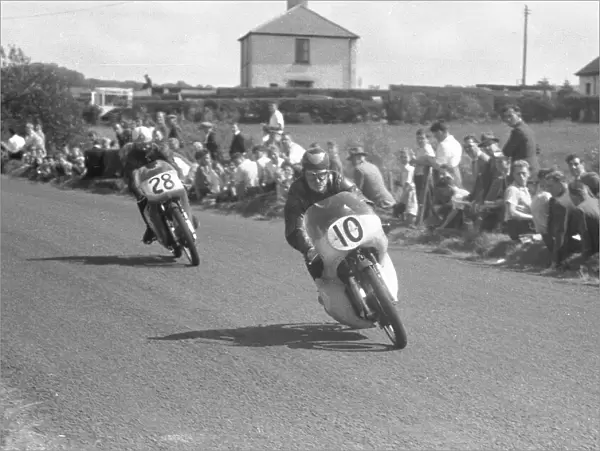 Harry Turner (Norton) and Sam Hodgins (MV) 1959 Lightweight Ulster Grand Prix