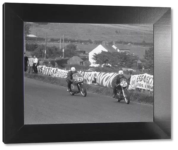 BIlly McCosh (Matchless) and Tommy Holmes 1959 Senior Ulster Grand Prix