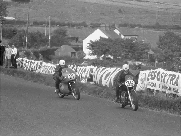 BIlly McCosh (Matchless) and Tommy Holmes 1959 Senior Ulster Grand Prix