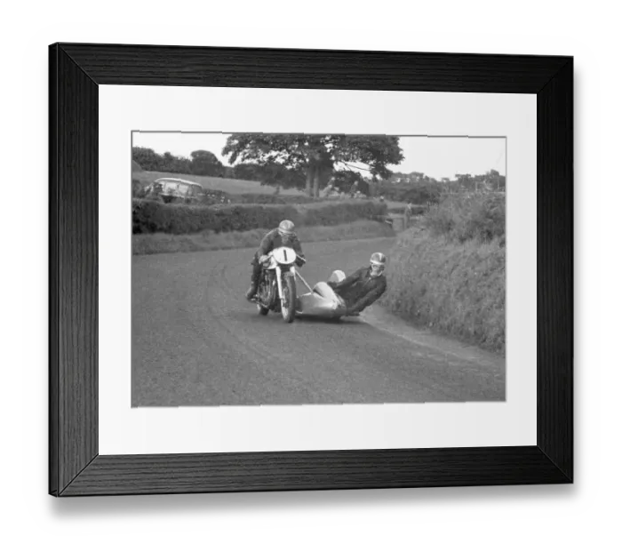 Framed Print : Pip Harris & Ray Campbell (Norton) 1953 Sidecar Ulster Grand Prix Framed Print : Pip Harris & Ray Campbell (Norton) 1953 Sidecar Ulster Grand Prix