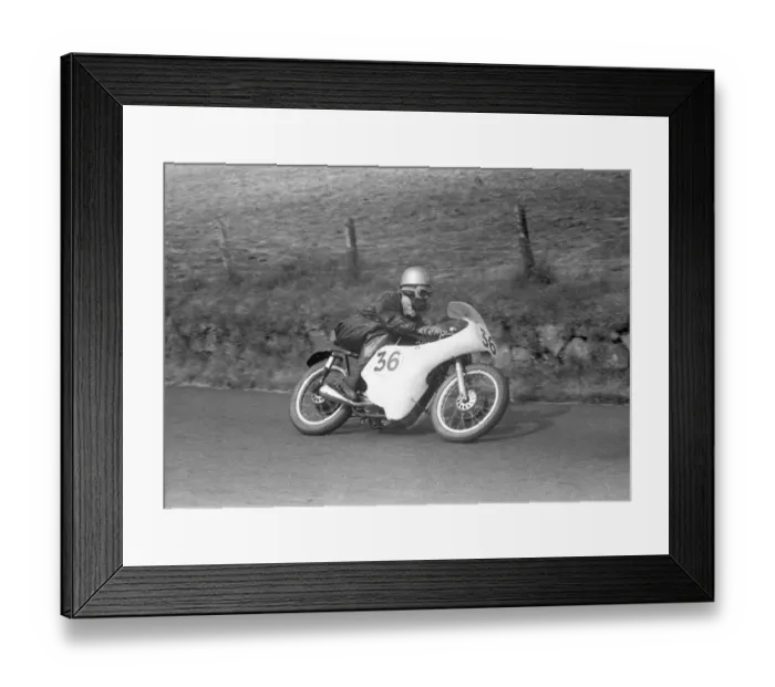 Framed Print : Jack Ahearn (AJS) 1958 Junior Ulster Grand Prix Framed Print : Jack Ahearn (AJS) 1958 Junior Ulster Grand Prix