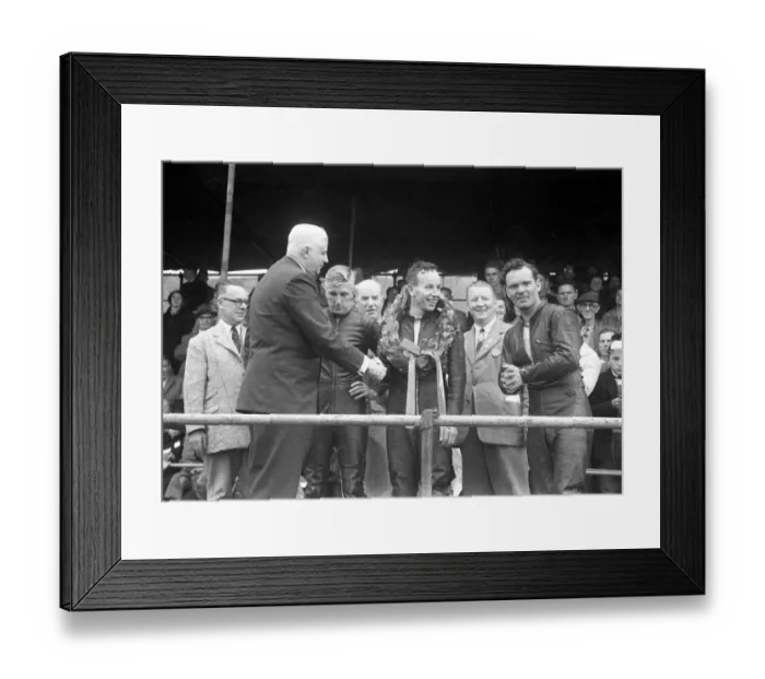 Framed Print : John Hartle, John Surtees and Bob McIntyre 1958 Senior Ulster Grand Prix Framed Print : John Hartle, John Surtees and Bob McIntyre 1958 Senior Ulster Grand Prix