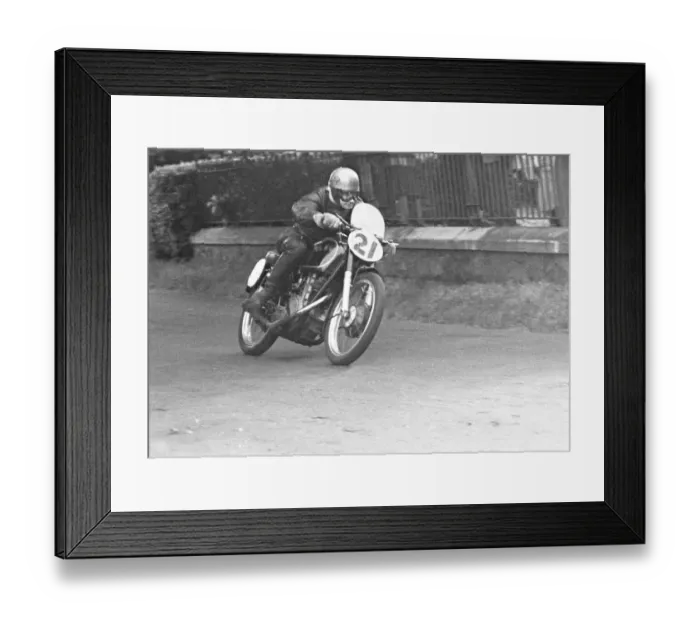 Framed Print : Frank Cope (AJS) 1951 Lightweight Ulster Grand Prix Framed Print : Frank Cope (AJS) 1951 Lightweight Ulster Grand Prix