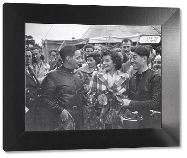 Cromie McCandless and Geoff Duke 1951 Ulster Grand Prix