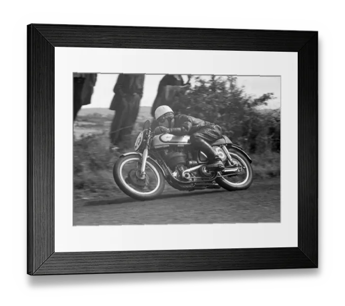 Framed Print : Louis Carter (Norton) 1953 Senior Ulster Grand Prix Framed Print : Louis Carter (Norton) 1953 Senior Ulster Grand Prix