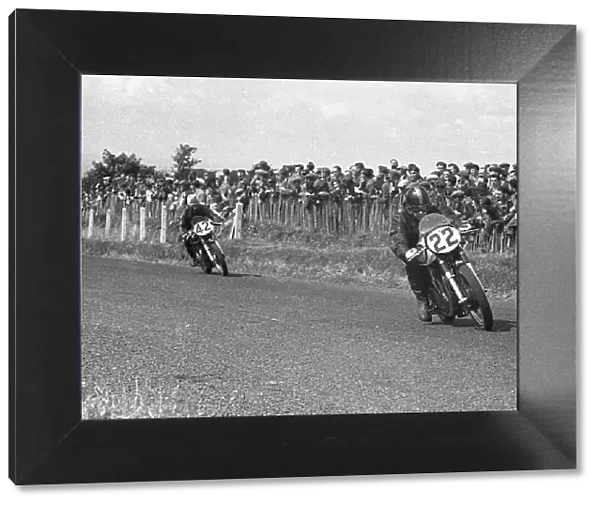Les Dear (Norton) and Harry Pearce (Matchless) 1953 Senior Ulster Grand Prix