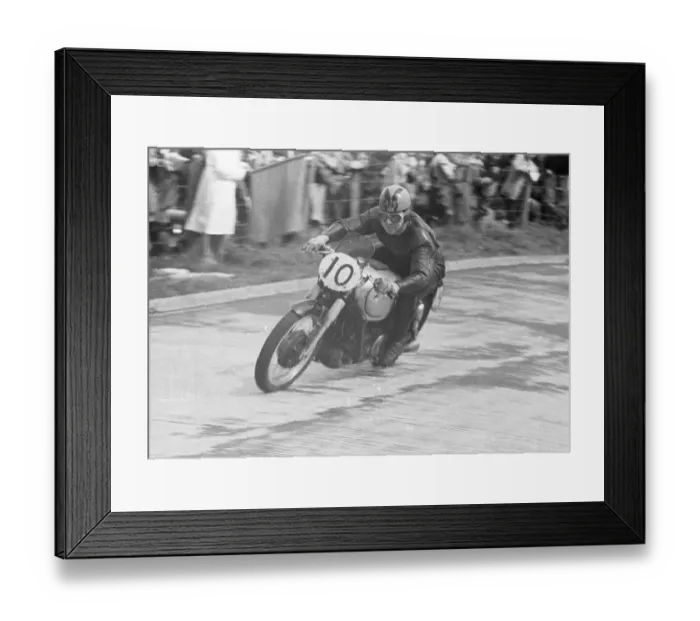 Framed Print : Jack Brett (AJS) 1952 Senior Ulster Grand Prix Framed Print : Jack Brett (AJS) 1952 Senior Ulster Grand Prix