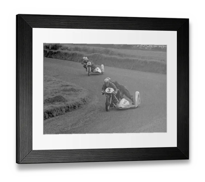 Framed Print : Eric Oliver & Stan Dibben (Norton) and Cyril Smith & Framed Print : Eric Oliver & Stan Dibben (Norton) and Cyril Smith &