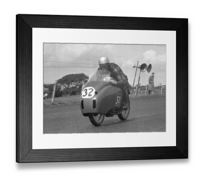 Framed Print : Wilf Herron (Norton) 1956 Senior Ulster Grand Prix Framed Print : Wilf Herron (Norton) 1956 Senior Ulster Grand Prix