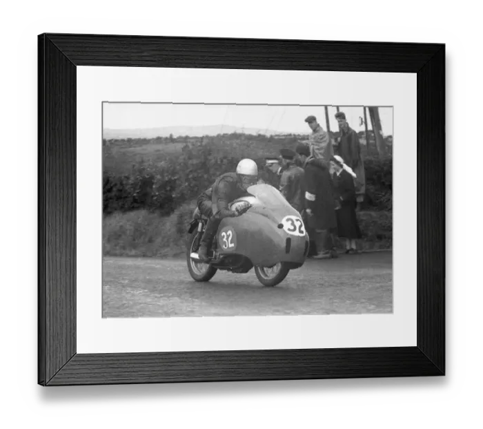 Framed Print : Wilf Herron (Norton) 1956 Senior Ulster Grand Prix Framed Print : Wilf Herron (Norton) 1956 Senior Ulster Grand Prix