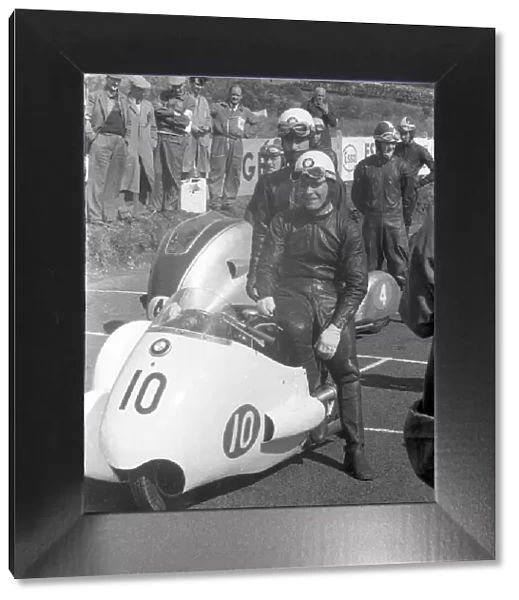 Fritz Hillebrand & Manfred Grunwald (BMW) 1956 Sidecar Ulster Grand Prix