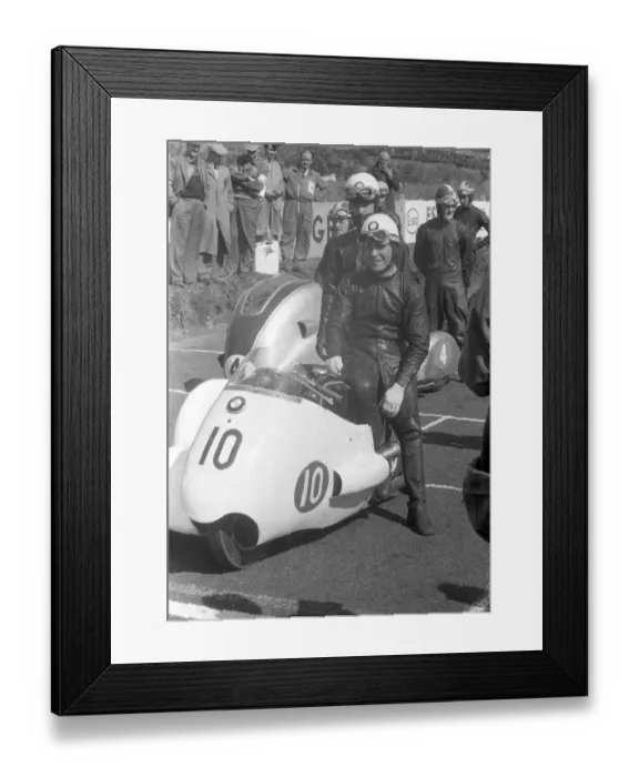 Framed Print : Fritz Hillebrand & Manfred Grunwald (BMW) 1956 Sidecar Ulster Grand Prix Framed Print : Fritz Hillebrand & Manfred Grunwald (BMW) 1956 Sidecar Ulster Grand Prix