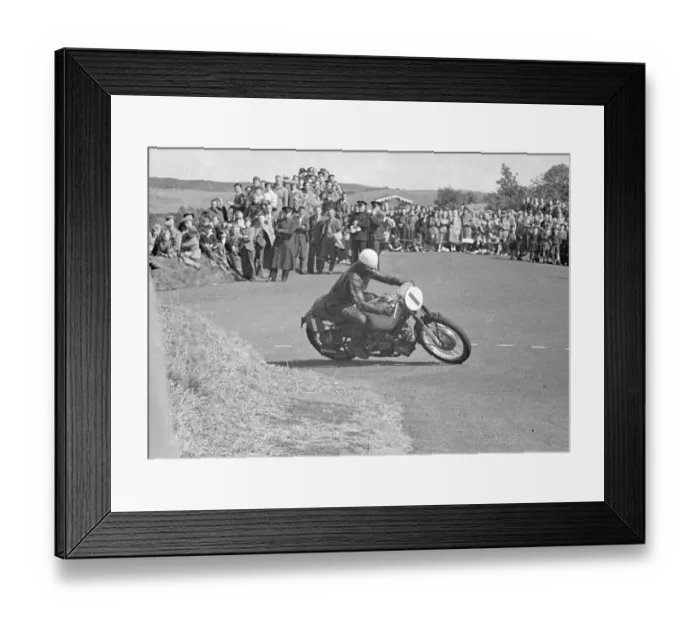 Framed Print : Les Graham (AJS) 1950 Senior Ulster Grand Prix Framed Print : Les Graham (AJS) 1950 Senior Ulster Grand Prix