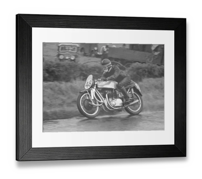 Framed Print : Charlie Salt (Earles BSA) 1951 Senior Ulster Grand Prix Framed Print : Charlie Salt (Earles BSA) 1951 Senior Ulster Grand Prix