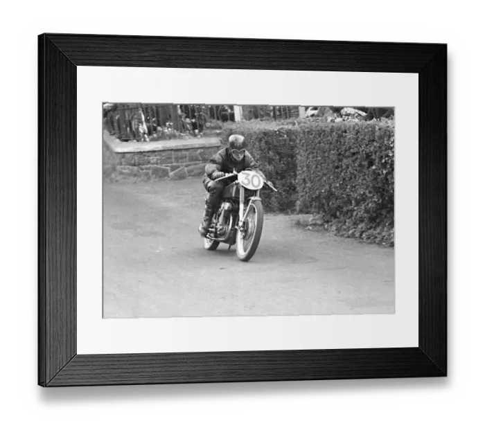 Framed Print : Bob Geeson (REG) 1951 Lightweight Ulster Grand Prix Framed Print : Bob Geeson (REG) 1951 Lightweight Ulster Grand Prix