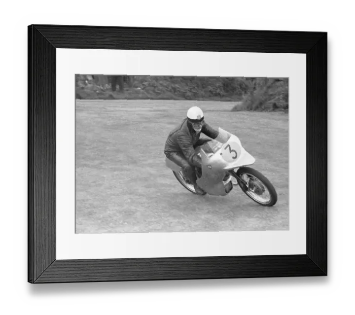 Framed Print : Werner Haas (NSU) 1954 Ultra Lightweight TT Framed Print : Werner Haas (NSU) 1954 Ultra Lightweight TT