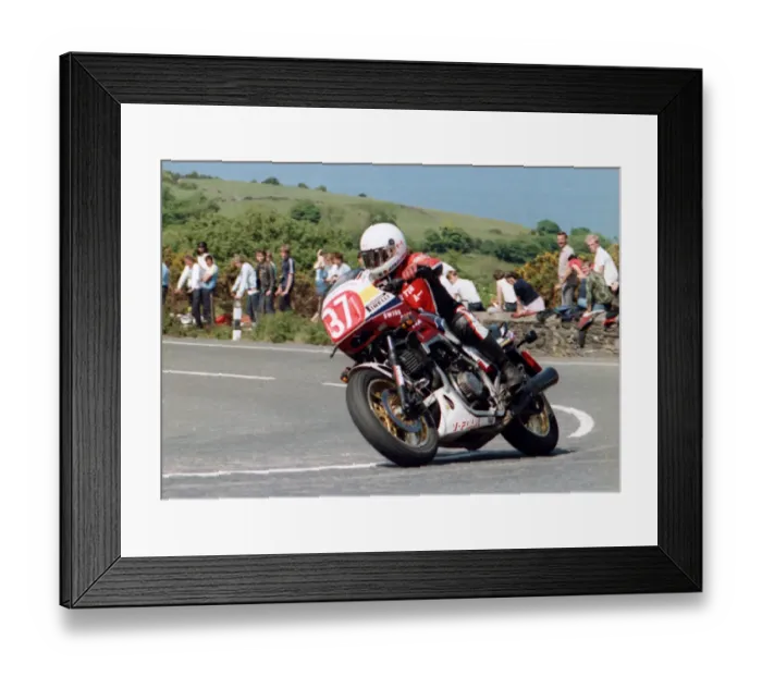 Framed Print : Martin Hall (Honda) 1984 Production 750 TT Framed Print : Martin Hall (Honda) 1984 Production 750 TT