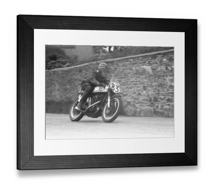 Framed Print : Walter Hancock (Norton) 1957 Junior TT Framed Print : Walter Hancock (Norton) 1957 Junior TT