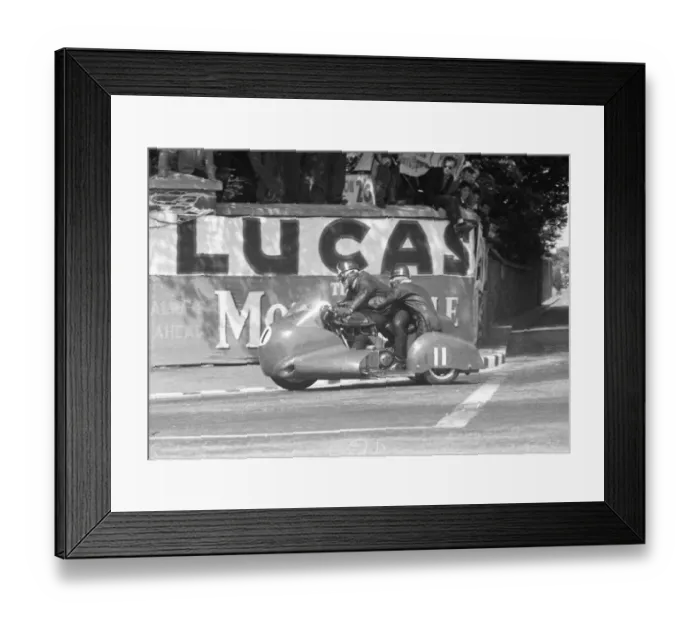 Framed Print : Fred Hanks & J W Tanner (Norton) 1959 Sidecar TT Framed Print : Fred Hanks & J W Tanner (Norton) 1959 Sidecar TT