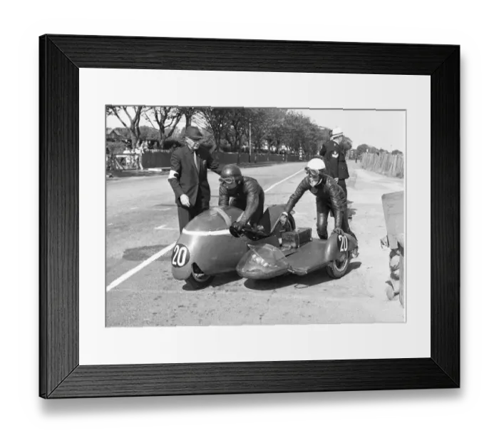 Framed Print : Norman Hanks & Rose Arnold (BSA) 1967 Sidecar TT Framed Print : Norman Hanks & Rose Arnold (BSA) 1967 Sidecar TT