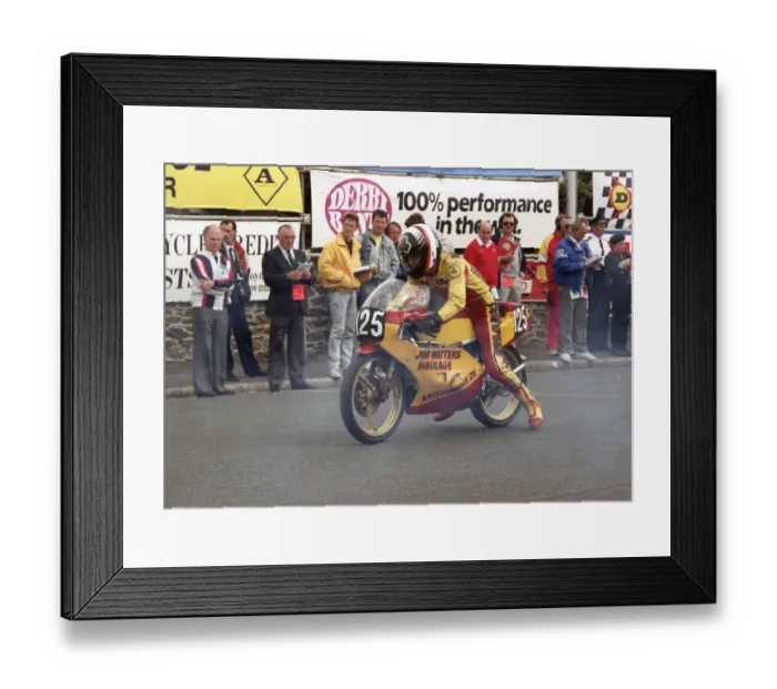 Framed Print : Clifford Hanna (MBA) 1989 Ultra Lightweight TT