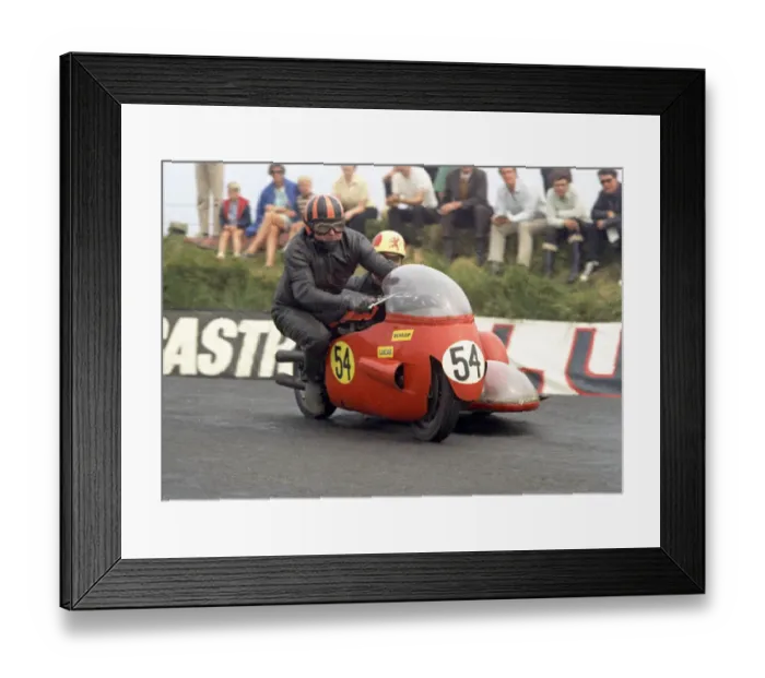 Framed Print : Fred Hanks & D Williams (BSA) 1968 Sidecar TT Framed Print : Fred Hanks & D Williams (BSA) 1968 Sidecar TT