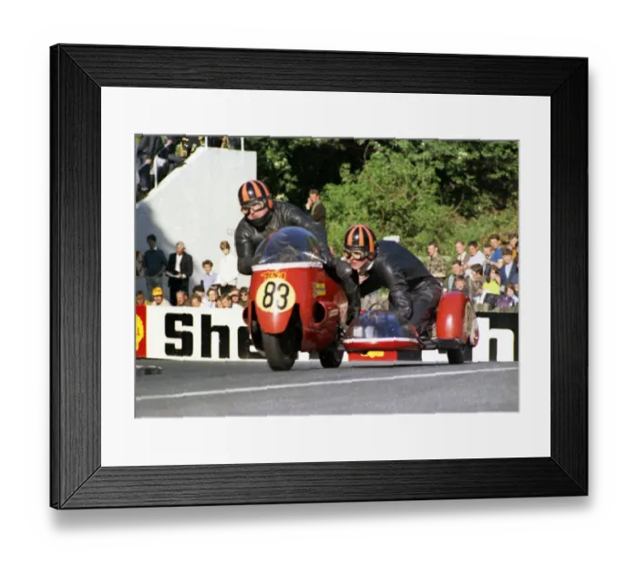 Framed Print : Fred Hanks & Malcolm Lucas (BSA) 1968 750 Sidecar TT Framed Print : Fred Hanks & Malcolm Lucas (BSA) 1968 750 Sidecar TT