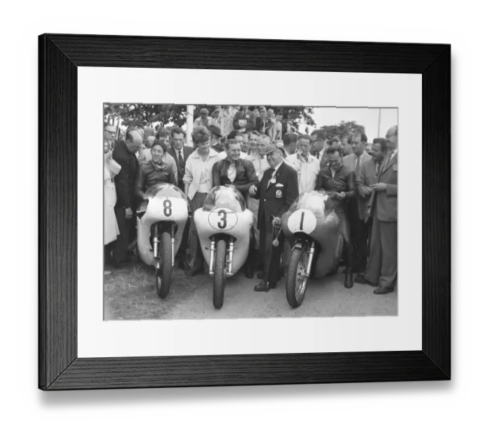 Framed Print : Winners enclosure; 1961 Senior TT Framed Print : Winners enclosure; 1961 Senior TT