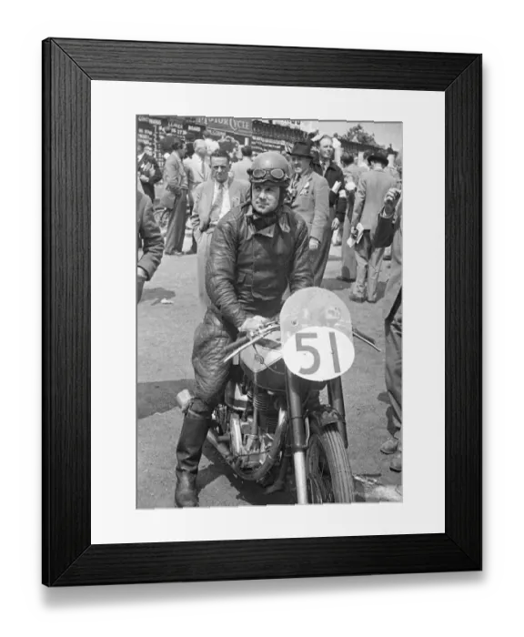 Framed Print : Phil Heath (Norton) 1949 Junior TT Framed Print : Phil Heath (Norton) 1949 Junior TT