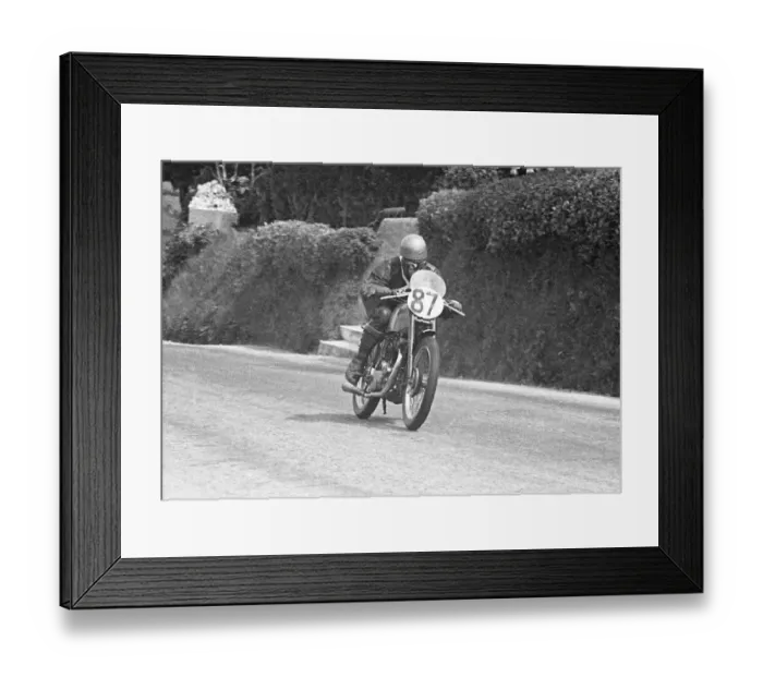 Framed Print : John Harrowell (LEF) 1950 Lightweight TT Framed Print : John Harrowell (LEF) 1950 Lightweight TT