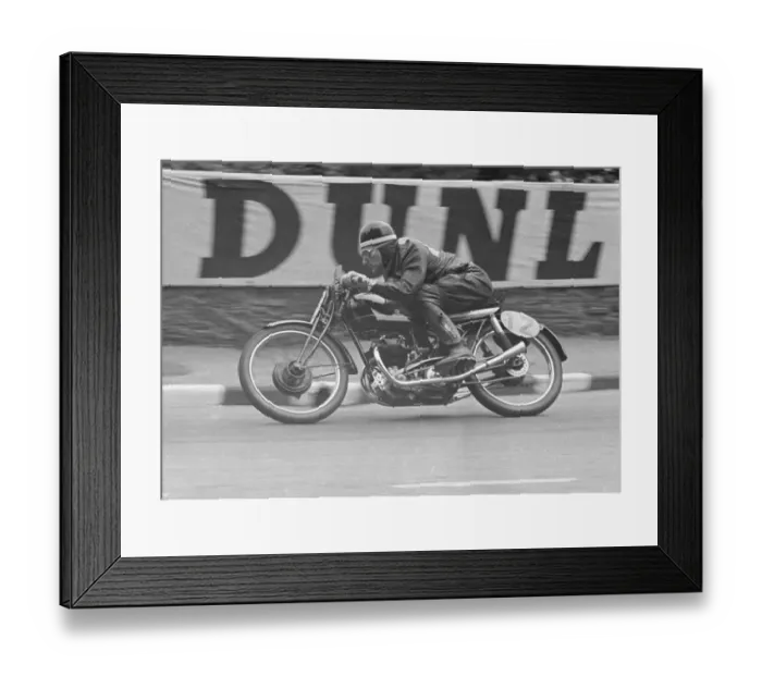 Framed Print : Harold Hartley (Rudge) 1952 Lightweight TT Framed Print : Harold Hartley (Rudge) 1952 Lightweight TT