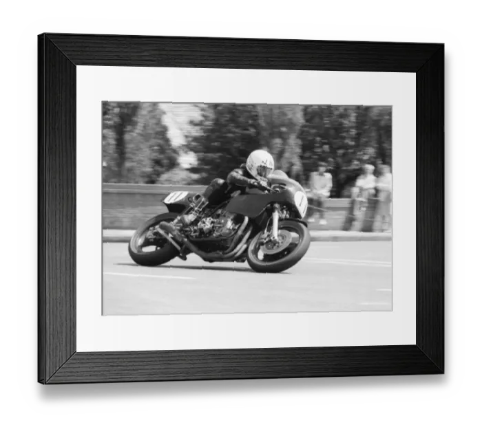 Framed Print : Ron Haslam (Black Protest Honda) 1981 Classic TT Framed Print : Ron Haslam (Black Protest Honda) 1981 Classic TT