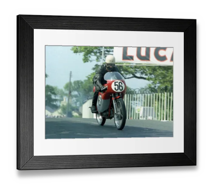 Framed Print : Bob Heath (MV) 1967 Ultra Lightweight TT