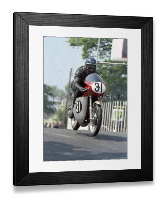 Framed Print : Dick Hawes (Bultaco) 1967 Ultra Lightweight TT