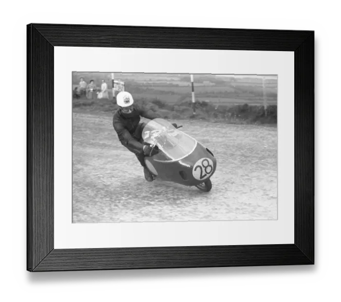Framed Print : John Hartle (REG) 1957 Lightweight TT