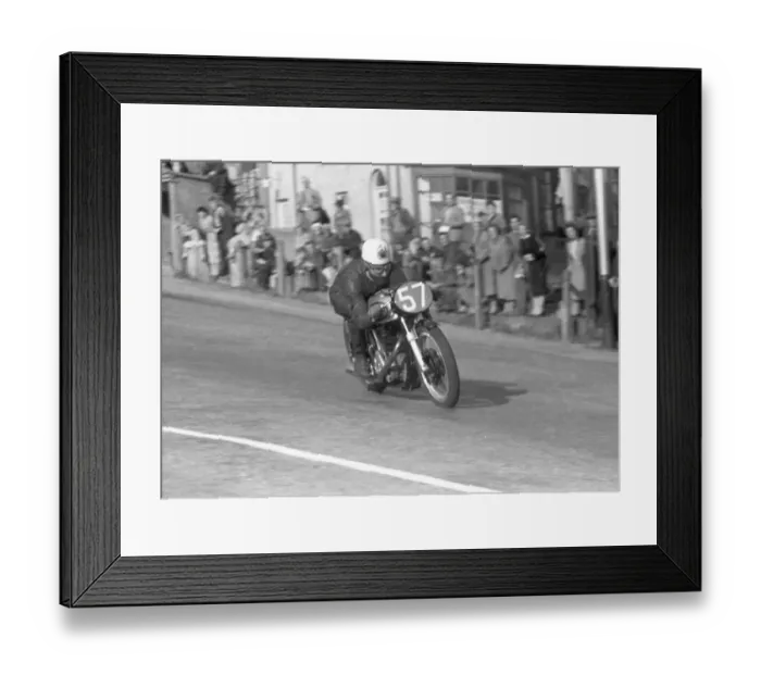 Framed Print : John Hartle (Norton) 1957 Senior TT