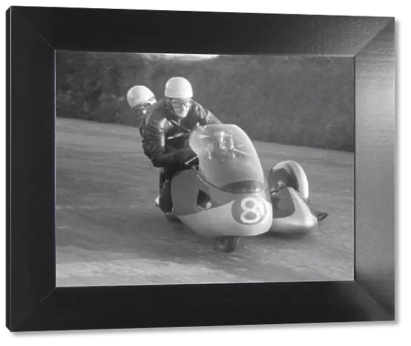 Pip Harris & Ray Campbell (Norton) 1958 Sidecar TT