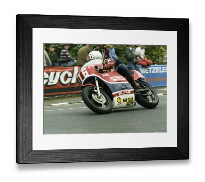 Framed Print : Ron Haslam (Honda) 1979 Formula One TT Framed Print : Ron Haslam (Honda) 1979 Formula One TT
