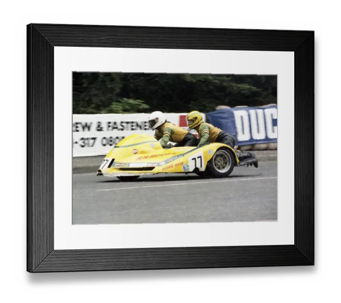 Framed Print : Mick Harvey & Simon Birchall (Yamaha) 1979 Sidecar TT Framed Print : Mick Harvey & Simon Birchall (Yamaha) 1979 Sidecar TT