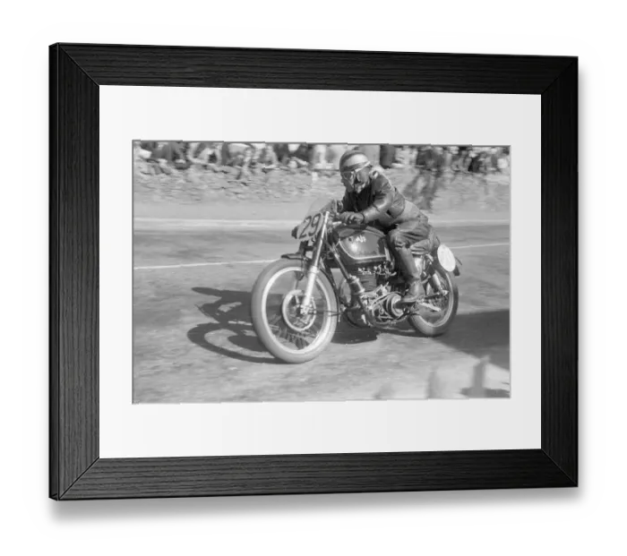 Framed Print : Eric Hardy (AJS) 1952 Junior TT Framed Print : Eric Hardy (AJS) 1952 Junior TT