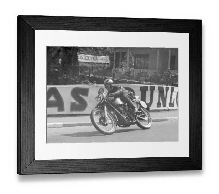 Framed Print : Eric Hardy (AJS) 1953 Junior TT Framed Print : Eric Hardy (AJS) 1953 Junior TT