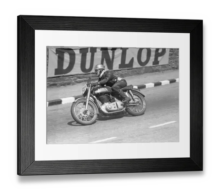 Framed Print : Jack Hedley (Norton) 1954 Senior Clubman TT