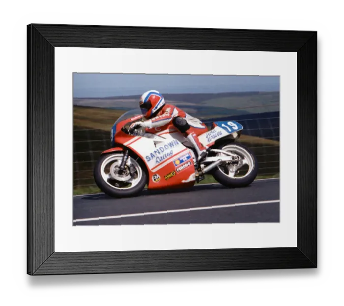 Framed Print : Steve Hazlett (EMC) 1989 Junior TT Framed Print : Steve Hazlett (EMC) 1989 Junior TT