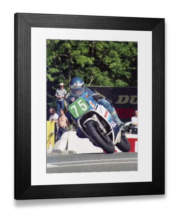 Framed Print : Hans Hart (Suzuki) 1987 Production B TT Framed Print : Hans Hart (Suzuki) 1987 Production B TT