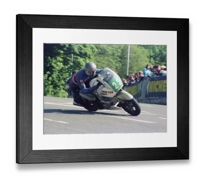Framed Print : Rob Haynes (Kawasaki) 1987 Production B TT Framed Print : Rob Haynes (Kawasaki) 1987 Production B TT