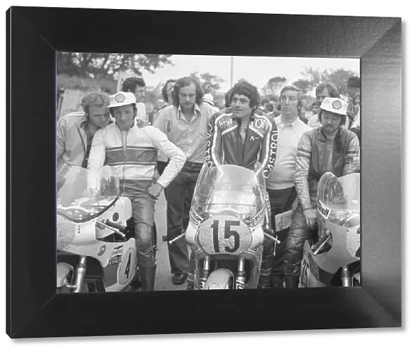 Billy Guthrie (Yamaha) Tom Herron (Yamaha) and Ian Richards (Yamaha), 1976 Senior TT