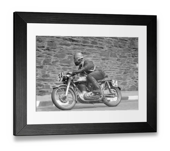Framed Print : Brian Herbert (Norton) 1956 Senior Clubman TT Framed Print : Brian Herbert (Norton) 1956 Senior Clubman TT