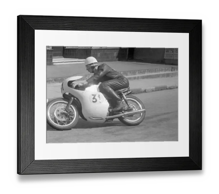 Framed Print : Glen Henderson (NSU) 1958 Lightweight TT Framed Print : Glen Henderson (NSU) 1958 Lightweight TT